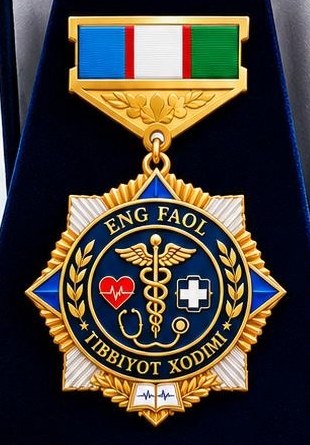 Eng faol tibbiyot xodimi — Esdalik nishoni